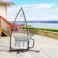 Hammock Chair Stand Only, Metal C-Stand for Hanging Hammock Chai