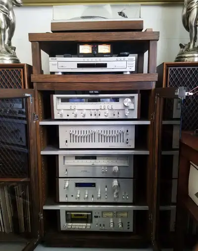 Set of Vintage HiFi stereo in perfect condition., View more