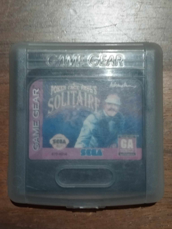 Poker Face Paul's Solitaire for the Sega Game Gear console in Other in Mississauga / Peel Region