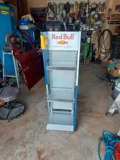 Hello, I'm selling my Red Bull shelving unit. I'm asking a $60.00 obo. If interested please text me...