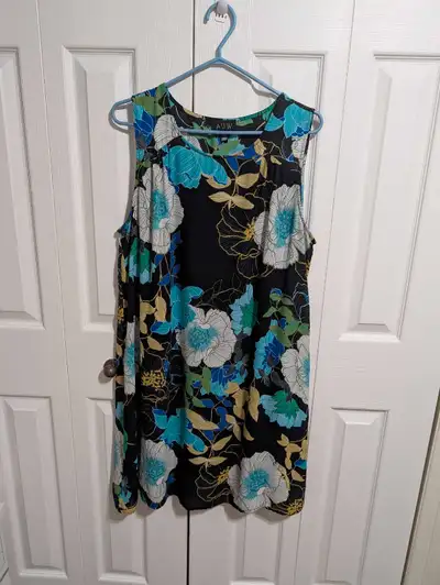 Auw Woman's black floral dress size 14, View more