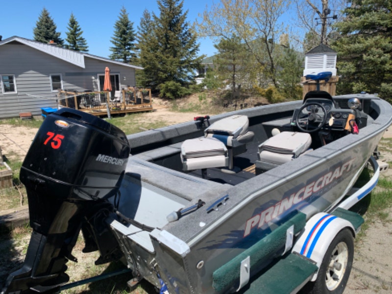 Fishing boat with trailer 7000 OBO Powerboats & Motorboats Barrie Kijiji