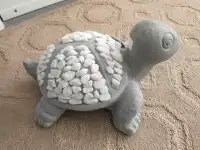 Cute turtle figurine. Concrete and White Stone. Brand New