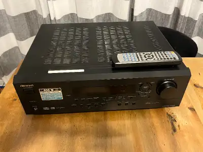 Good Onkyo receiver. Has analog and digital audio inputs. Comes with original remote. May be able to...