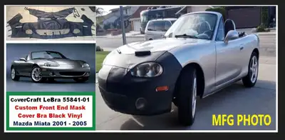 (NEW) LeBra Custom Front Mask Cover 2001-05 Mazda Miata, View more