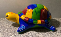 PRICE DROP! Mexican Pottery Turtle 2-Piece Trinket Dish Planter