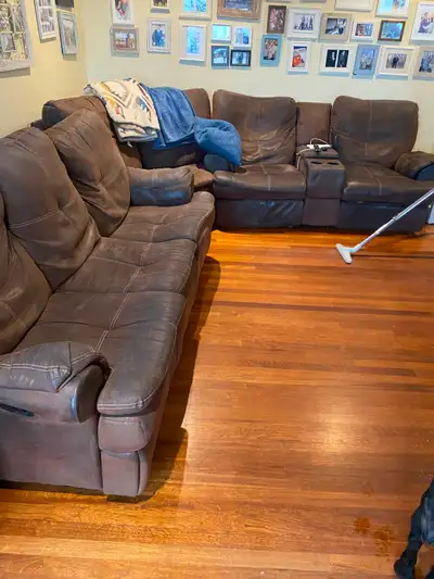 Free brown sectional, View more