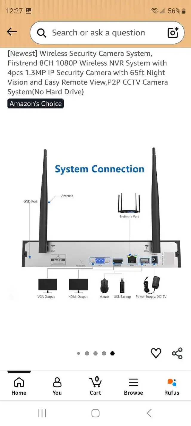 Firstrend security camera system 