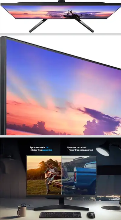 SAMSUNG Monitor 22" FHD 75Hz IPS Panel 3-Sided Borderless FreeSy, View more