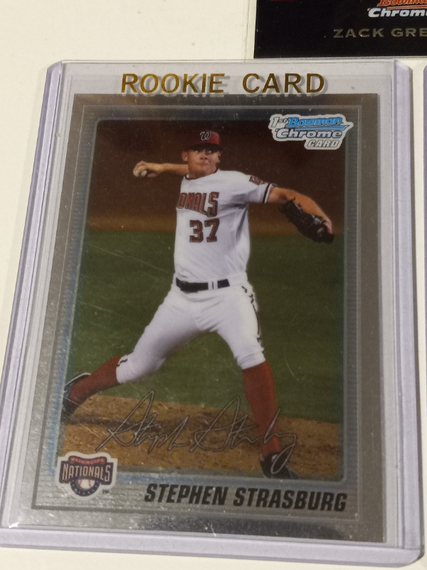 Baseball Cards Zack Greinke RC,Stephen Strasberg RCs (2) Lot 3 in Arts & Collectibles in Trenton - Image 3