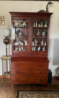Antique cherry cabinet cubboard hutch $275