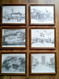 6 Sketches of Hamilton, Ontario by A. Adamson