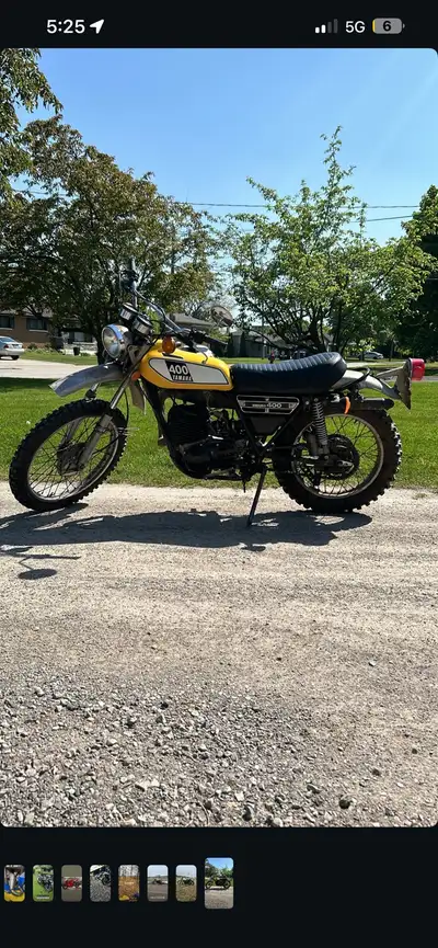 Trading numbers matching Restored twin shock dt400. Engine is full cerakote. Same with swingarm and...