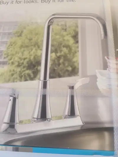 HI ARC CHROME MOEN KITCHEN FAUCET, View more
