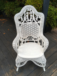Original Victorian Wicker Rocking Chair