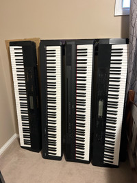 Yamaha & Casio 88 weighted keys pianos for sale ($550-$800)