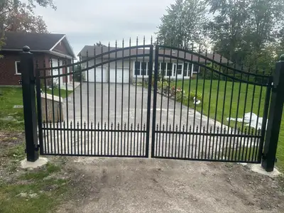 14 FT Size Wrought Iron Metal Gates Galvanized and Powder Coated, View more