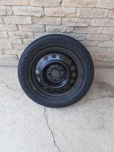 Four 16" steel rims. Great shape. 5x114.3 bolt pattern. CB 67.1. Used on a 2017 Elantra GT. Should w...