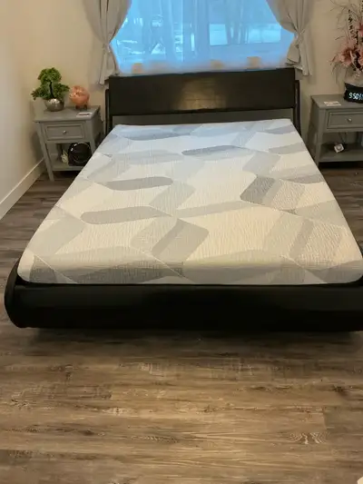 brand new queen bed base & sealy mattress, View more