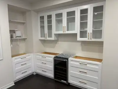 Warehouse sale! Very good price on painted solid wood cabinets, View more