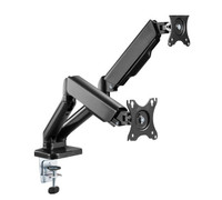 (NEW) Dual Adjustable Gas Spring PC Monitor Mount (17-32”)