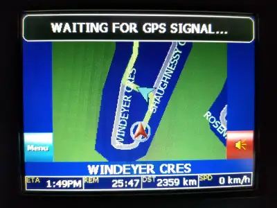 Use anywhere (especially car window). Plays music, maps, trips, etc. Complete with North America sim...