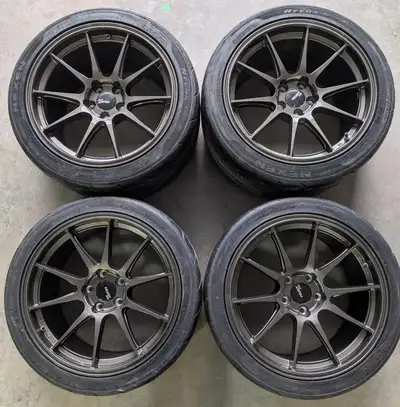 Fast FC05 Flow Formed Wheels Front 18x9.5+38* 5x112 255/35/18 Nexen N’Fera Sport R 200TW Tires (75%)...