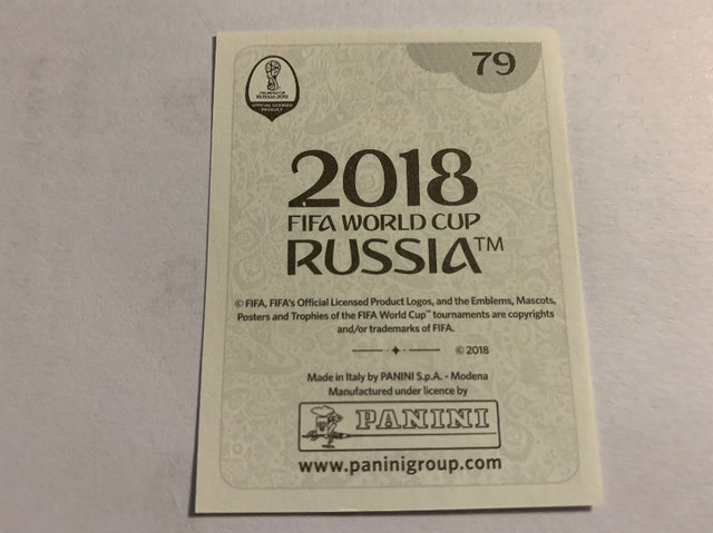 2018 PANINI FIFA WORLD CUP RUSSIA AHMED HEGAZI STICKER #79 EGYPT dans Art et objets de collection  à Longueuil/Rive Sud - Image 2