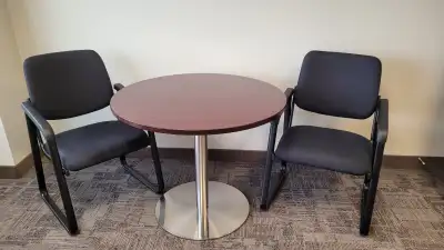 Pedestal round table, View more