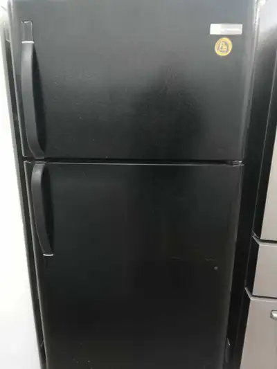 Frigidaire black refrigerator 30 days warranty delivery availabl, View more
