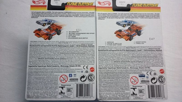 HOT WHEELS FLYING CUSTOMS 2 CARS SET 57 T-BIRD, AMPHICAR MINT!! in Arts & Collectibles in Mississauga / Peel Region - Image 3