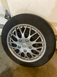 Summer tire/rim/wheel set for a 2010 Toyota Yaris
