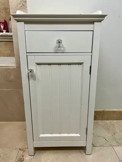 Bathroom Storage Cabinet / White Storage Cabinet, View more