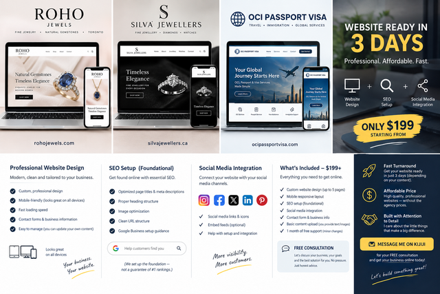 Business Website in 3 Days | SEO | $199 | Free Consultation