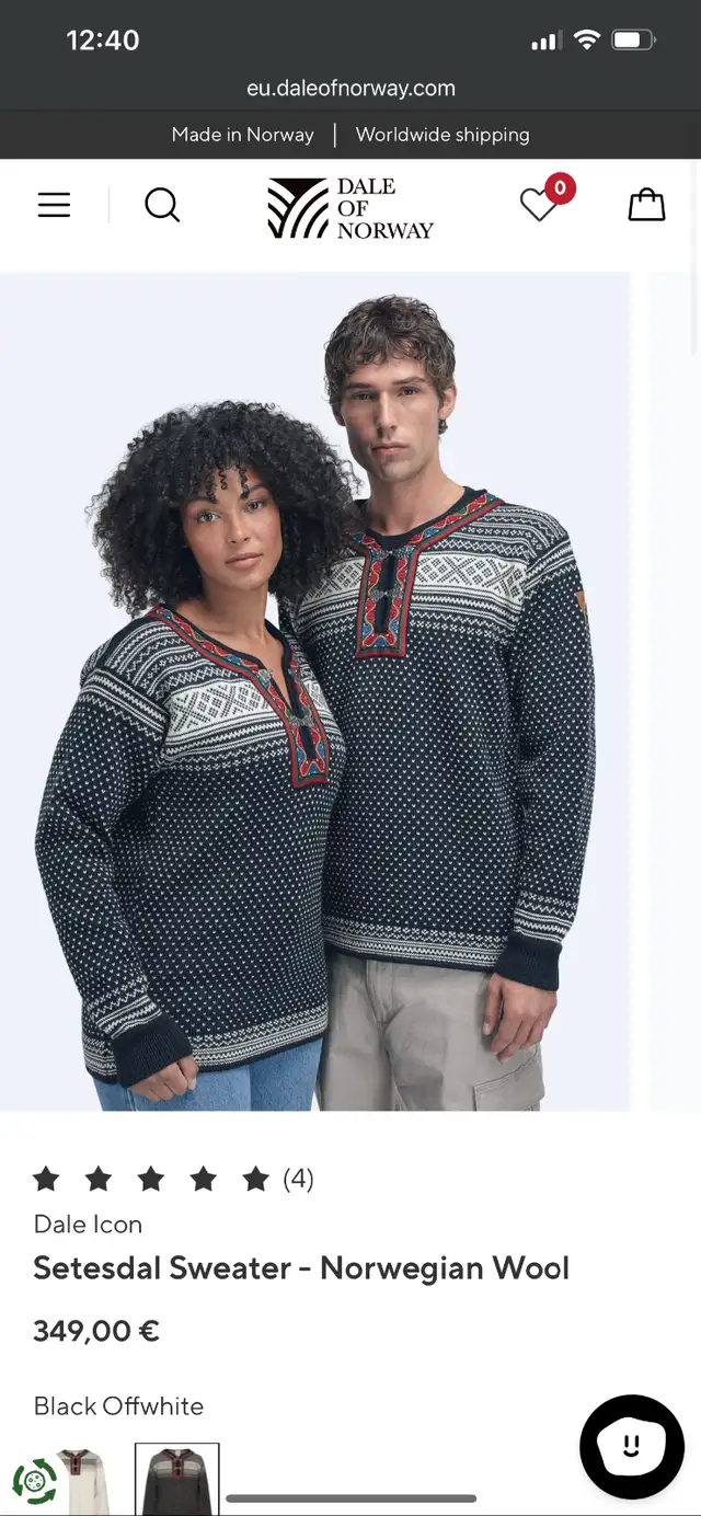 DALE OF NORWAY Men’s sweater never worn! in Men's in Belleville - Image 5