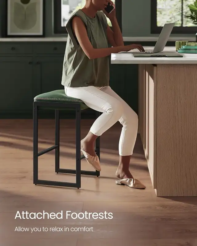 Modern counter Height Bar Stool, Synthetic Leather Stitching in Chairs & Recliners in Markham / York Region - Image 11