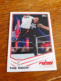 2013 TOPPS The ROCK RAW Wrestling Dwayne Johnson