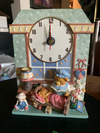 Teady bear clock- baby room/ kids room