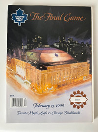 1999 Maple Leaf Gardens Final Game Numbered Program