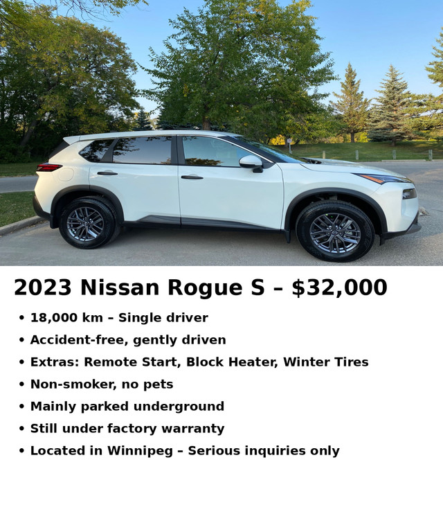 2023 Nissan Rogue S 18000km in Cars & Trucks in Calgary