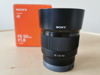 Sony  FE 50mm f/1.8 Standard Prime Lens for E-mount Cameras  Bla