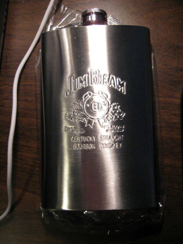 Brand New Sealed In Box Jim Beam Whiskey 10oz Flask in Arts & Collectibles in Muskoka