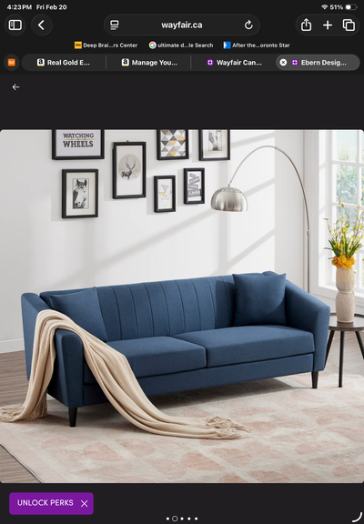 Navy Sofa, View more