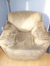 Fauteuil beige, 1 place