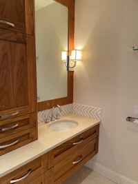 Bathroom Sconces with Linen Shades