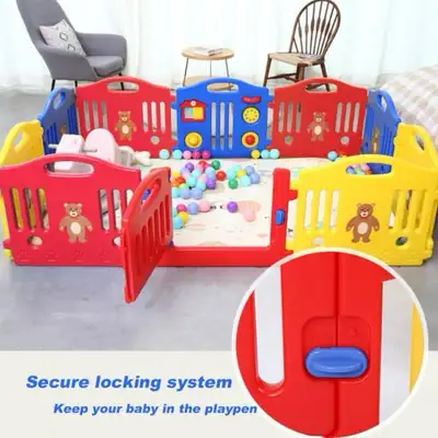 This baby playpen Perfect for baby and children up to 4 years of age. This baby playpen activity boa...