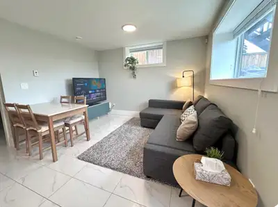 Furnished private 2-bedroom, 1-bathroom basement suite available starting November 1. Ideal for a st...