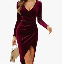 Size small , wine red dress