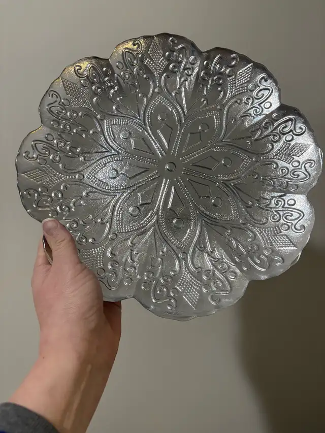 :Silver Decorative Plate