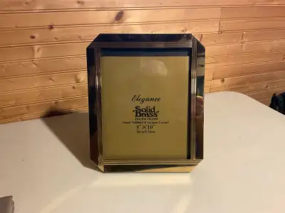 Solid Brass new Photo Frame 8”x10” Hand Polished & Lacquer Coated